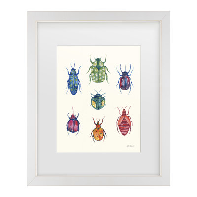 Bolog Yvette St. Amant Beetle Chart Matted Framed Art