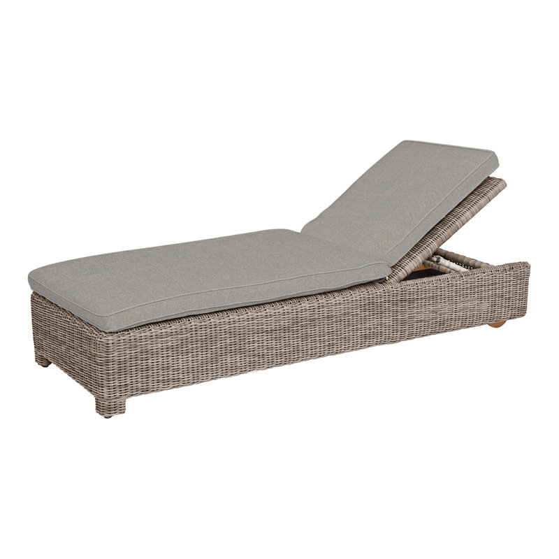 Sag Harbor Outdoor Chaise Lounge, Sharkskin, Sag Harbor Oyster