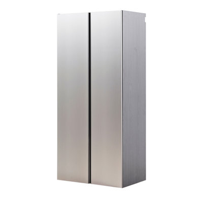 Metallic Gray Series Garage Cabinet - Wall Mounted, Soft Closing, Extra Deep Storage, Water & Heat Proof, Stain Scratch , E0 Board, Thicker , Stylish, Made In Wood Utility Close, Grade 2X