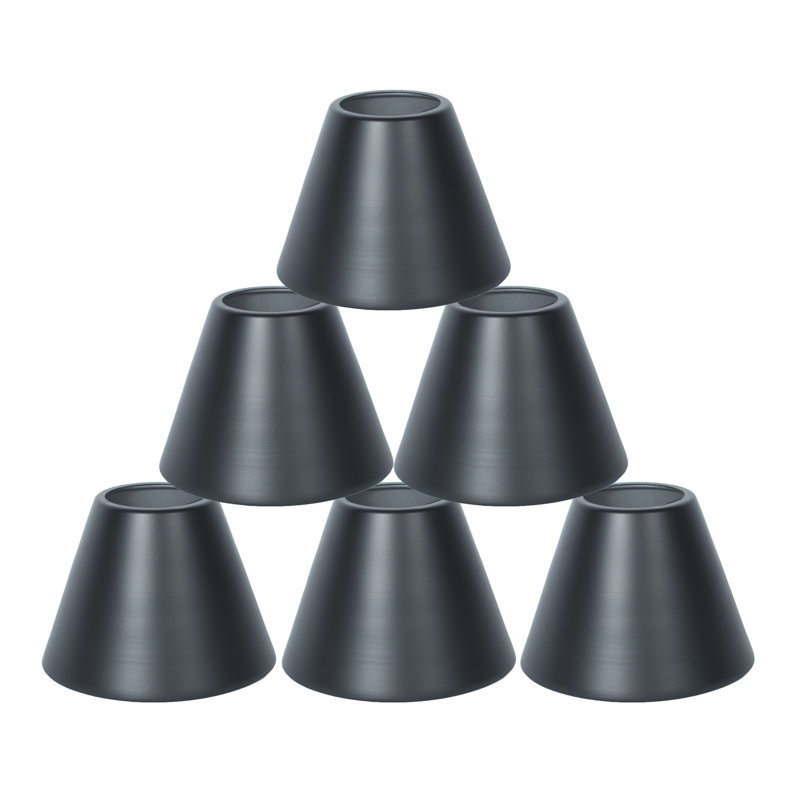 5'' H Metal Bell Lamp Shade, Black