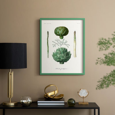 Reproduction encadrée de fruits et légumes II - bois massif