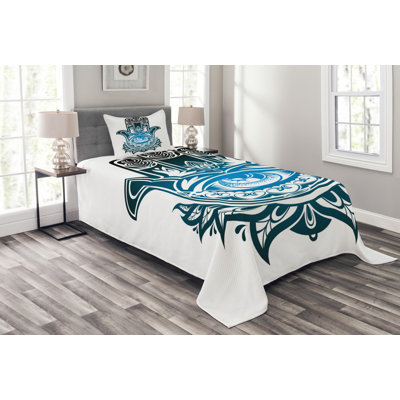 Adlar Polyester No Pattern Bedspread with Pillow Shams Included