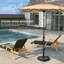 Viviane 54,62 Lb. Base de parasol avec roulettes, noir-665529167