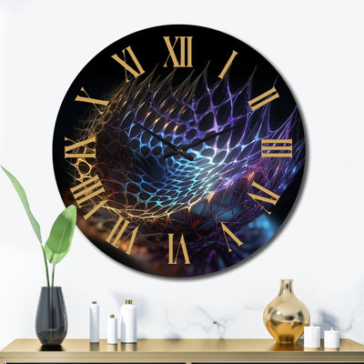 Infinity Net Space Matrix Metal Wall Clock
