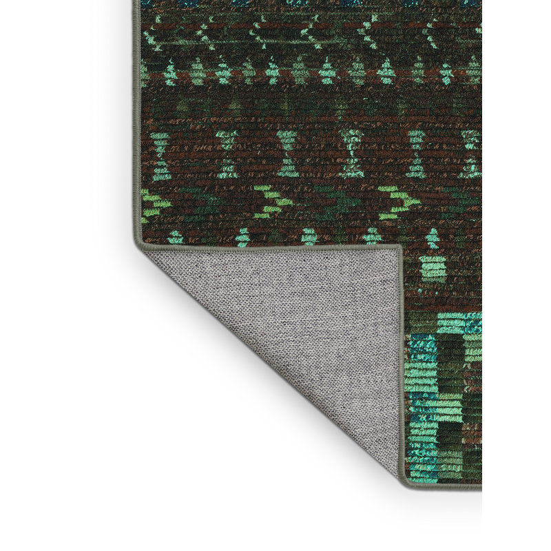 Jaliana Washable Geometric Indoor Rug, Rectangle 5' x 7'