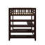 Lit mezzanine double avec tablettes et bureau-432229450