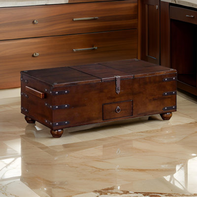 Table basse Odel Trunk, acajou brun foncé, rectangulaire 48 pouces