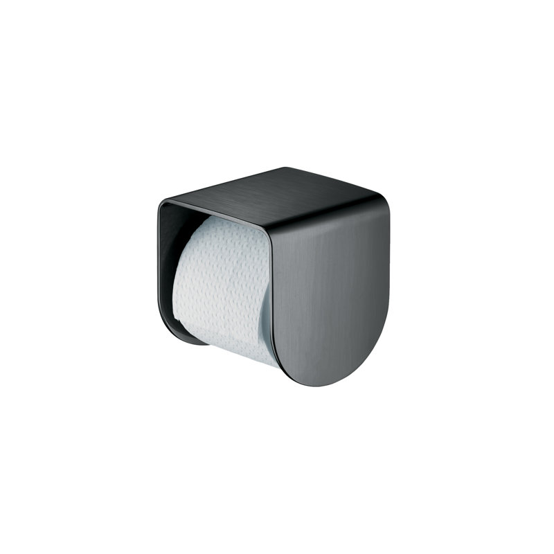 AXOR Universal Softsquare Toilet Paper Holder, Matte Black