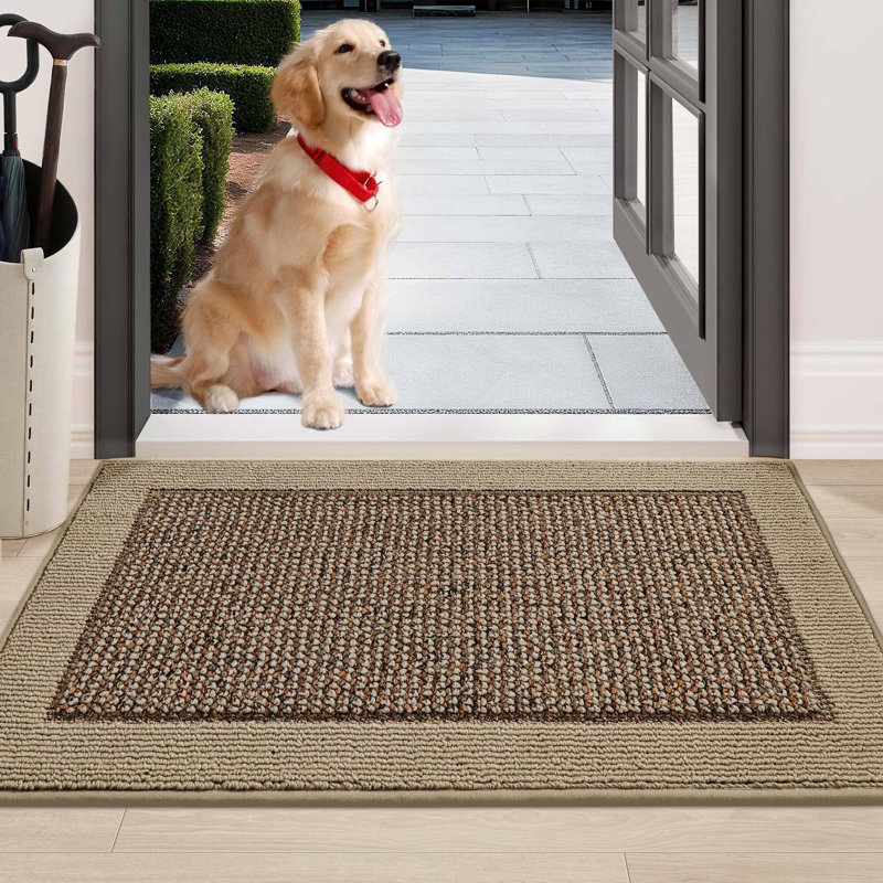 Non-Slip No Pattern Doormat, Taupe, 61cm W x 91.4cm L