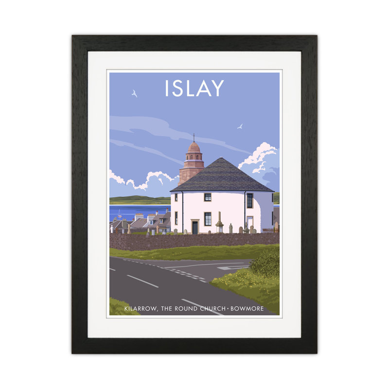 Islay Bowmore by Stephen Millership - Print on Canvas, 42cm H x 29.7cm W x 4cm D, Wrapped Canvas
