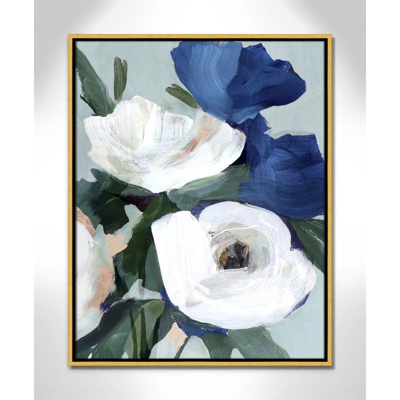 «Eternal Spring Floater Frame», ensemble de peintures sur toiles d'art, Toile dorée, H 29,5 po x l 23,5 po x P 2 po