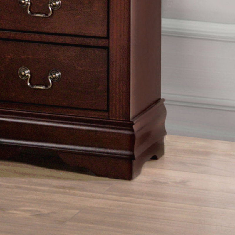 Commode 5 tiroirs Transitional, Cherry
