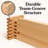 Timber Valley Brown Cedar Rectangle Planter for Indoor/Outdoor, 2pk.