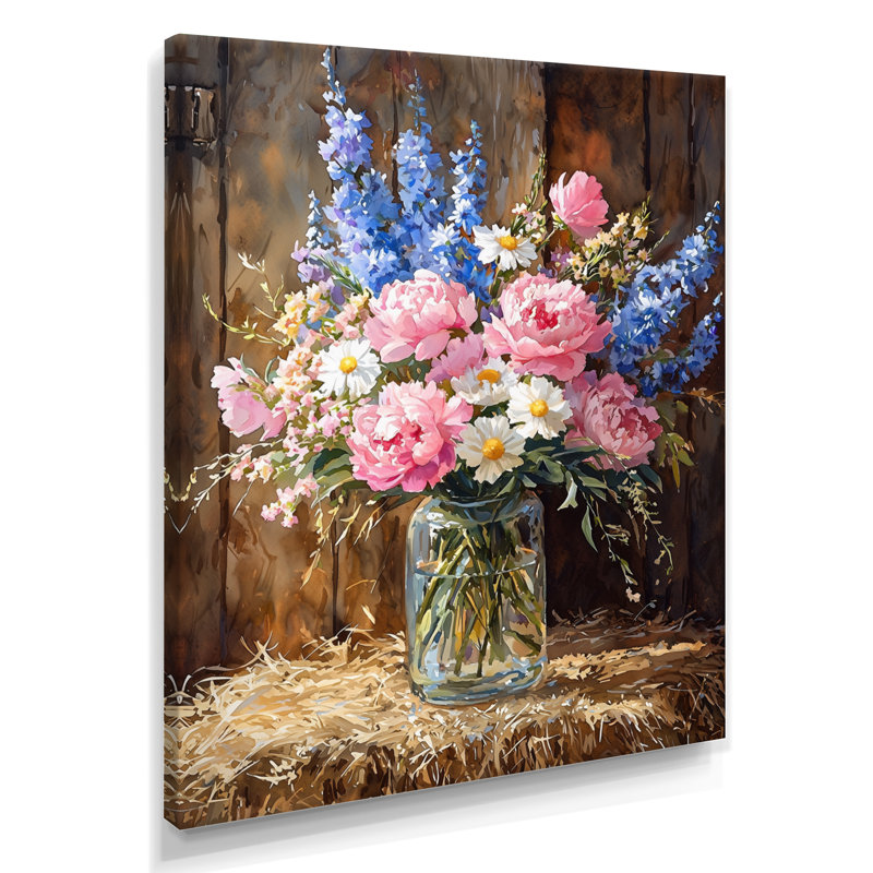Glenaire - reproduction d'art sur toile florale, H 32 po x l 24 po, Toile tendue, Ne s’applique pas