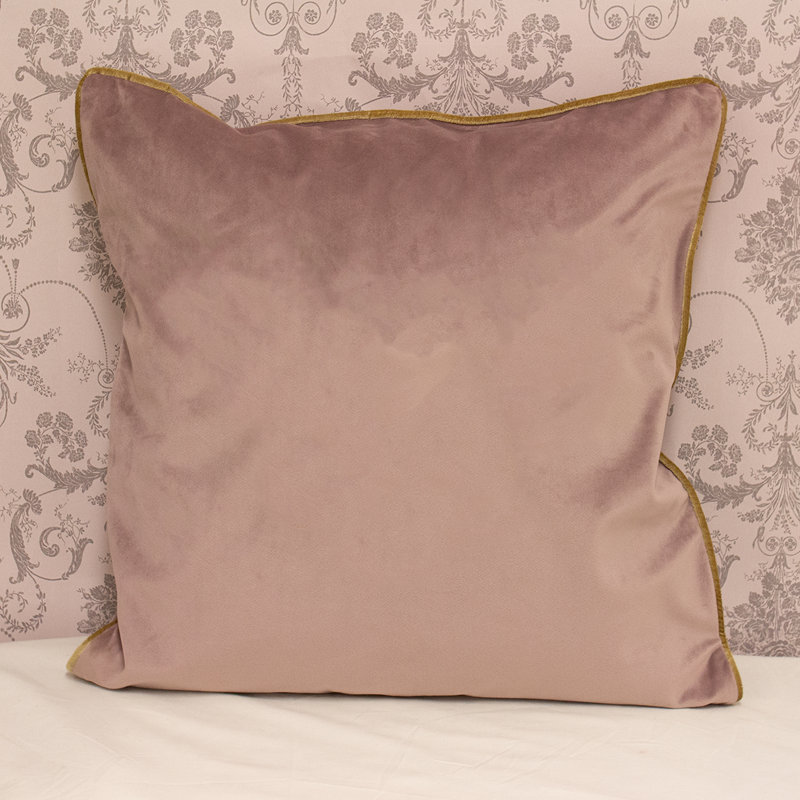Animal Print Square Cushion Cover, Dusky Blush, Pillow Cover Only & No Insert