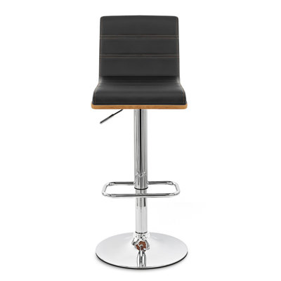 Tabouret de bar rotatif à hauteur réglable avec base piédestal Mcmillon