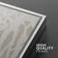 «White and Beige Organic Line Modern Modern Style», ensemble de 2 reproductions d'art encadrées-254750310-254750311