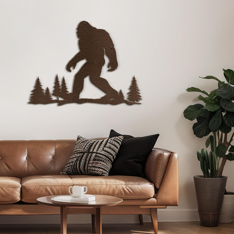 Décoration murale en métal, H 20 po x l 30 po x P 0,05 po, Bronze