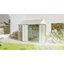 Brynzlee 8 x 6 ft Garden Shed Metal Shed with Single Door Window Grey
