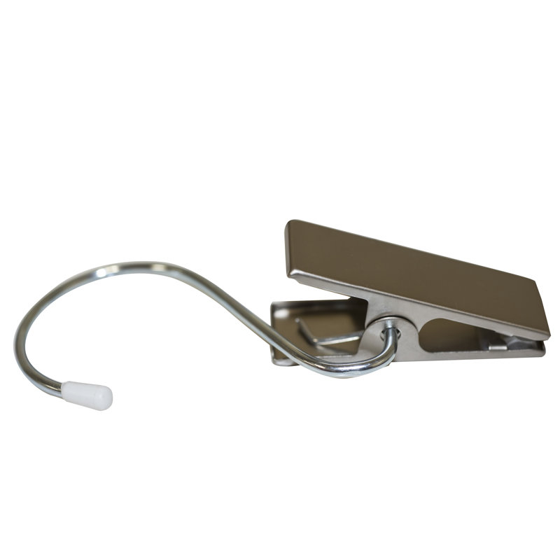 Plastic / Acrylic Clip Hangers, Brushed Chrome