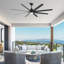 Ventilateur de plafond surdimensionné à DEL standard avec télécommande et ensemble d'éclairage inclus-92439908-110096757