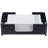 Black Metal Folded Paper Towel Holder Napkin Tray