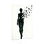 «Abstract Silhouette Woman Birds Flight», reproduction d'art sur toile-1656757231