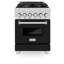 ZLINE 24" 2.8 cu. ft. Dual Fuel Range with Gas Stove and Electric Oven in Fingerprint Resistant Stainless Steel-899340876