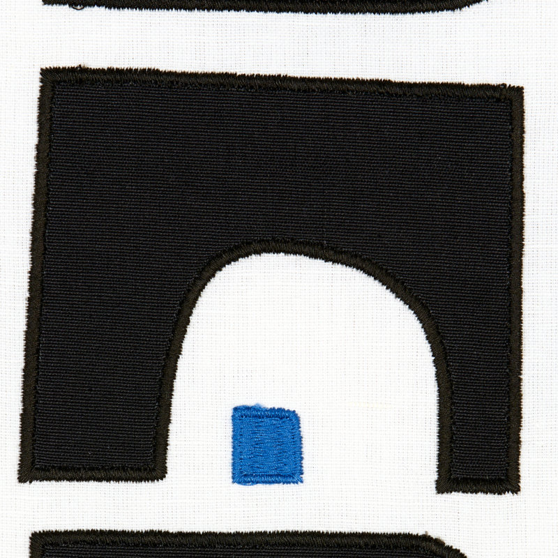 Tissu appliqué Schumacher x Hadiya Williams Den, Carbone
