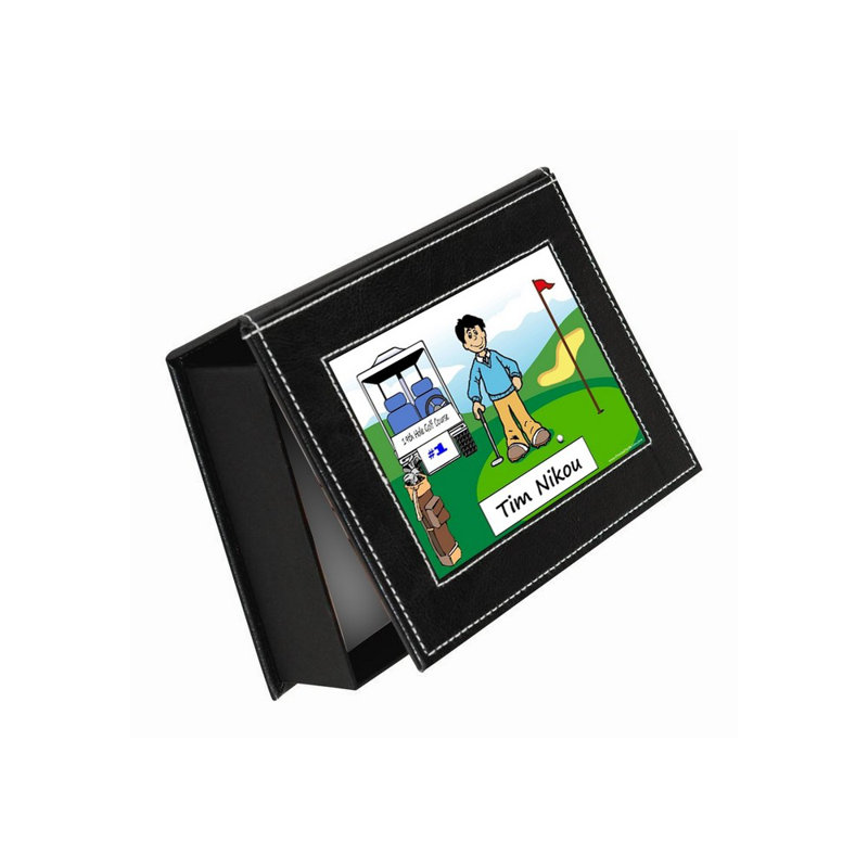 Boîte à mémoire de golf personnalisé ntt