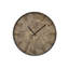 Horloge, horloge murale ronde 20 po, brun, transitionnel