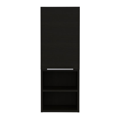 Wenge Rectangle 2-Shelf Medicine Cabinet