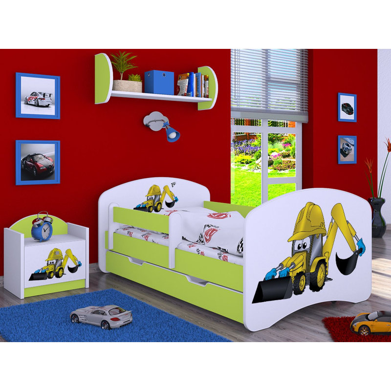 Mantooth Cabin Bed Themed Beds with Storage Included, Green
