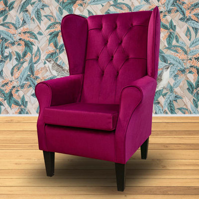 79cm Wide Tufted Wingback Chair