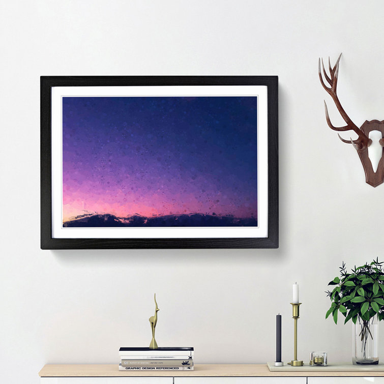 Moon over Iran in Abstract - Picture Frame Graphic Art Print