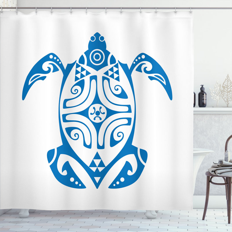 Ensemble de rideau de douche turtle et crochets, H 70 po x l 69 po
