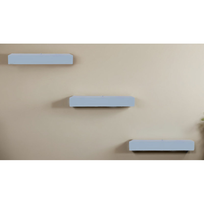 Rayne Poplar Floating Shelves, 4" H x 21" W x 5" D