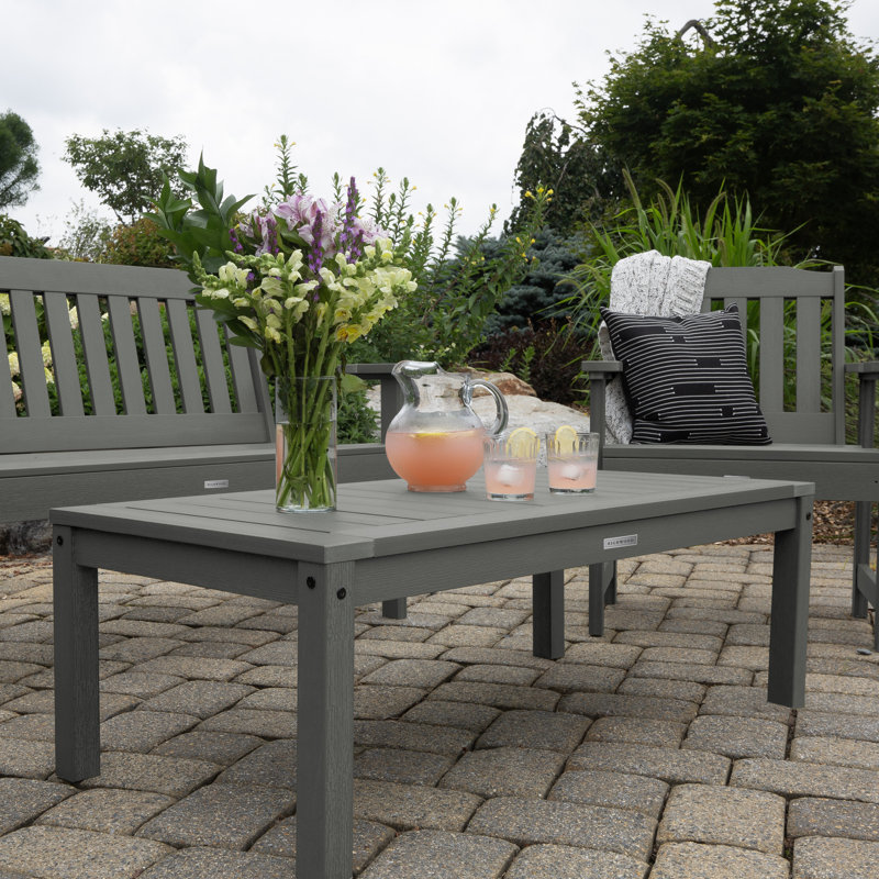 Arbnora Rectangular Outdoor Coffee Table , 48'' in. W 24'' in. D, Coastal Teak