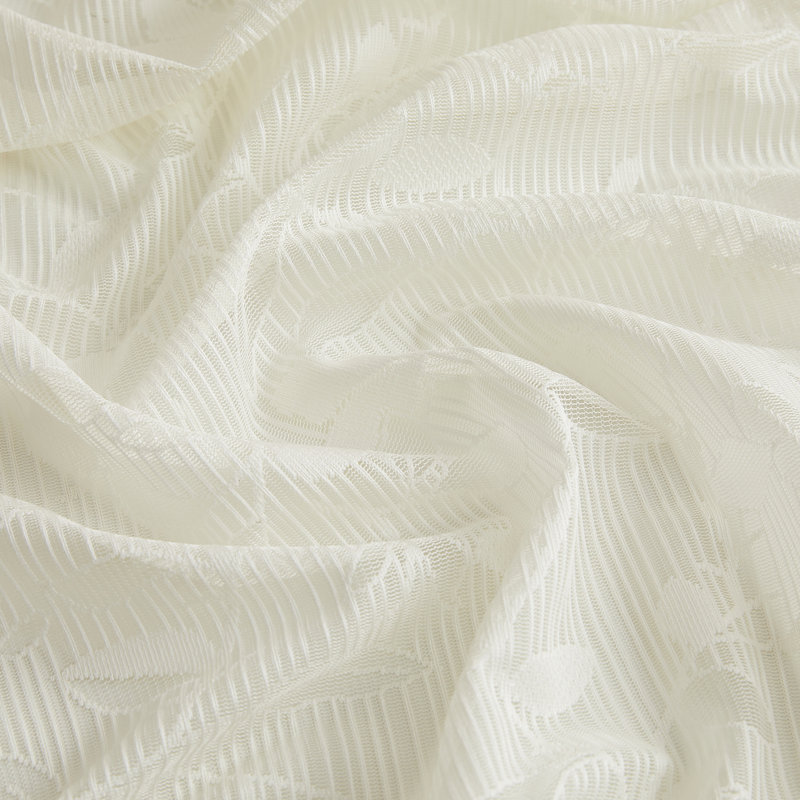 Eriah Floral Swag 60" Window Valance, Ivory