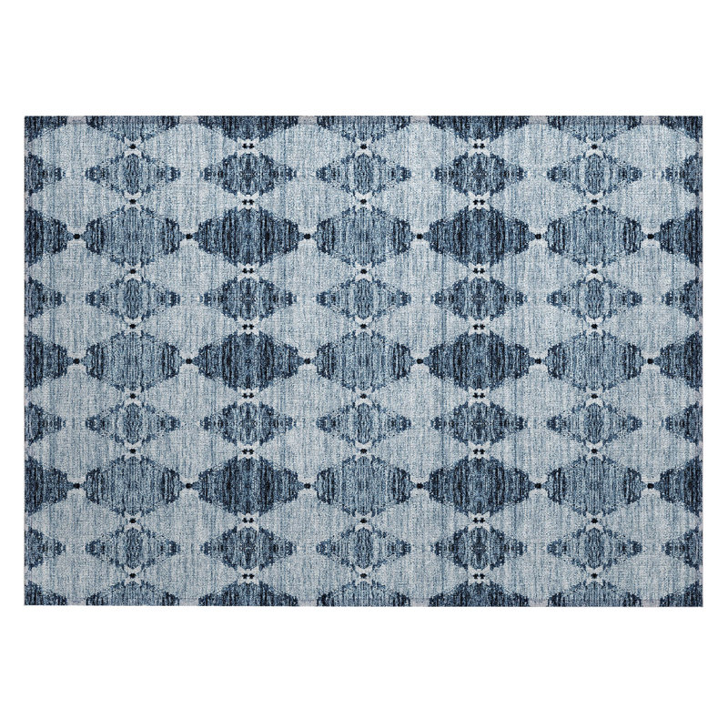 Loreen Indoor/Outdoor Area Rug with Non-Slip Backing, Rectangle 1'8" x 2'6"