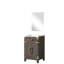 Meuble-lavabo en chêne brun - comptoir et miroir en acrylique 20 po L 18 po x P 18 po-3271537