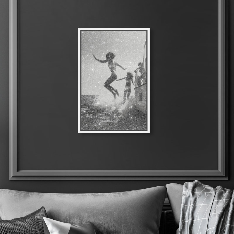Liquid Gravity Print by Oliver Gal, 31"H x 21"W, White Floater Frame
