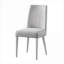Fauteuil d'appoint multi-usage en tissu massif gris froid-1401273984