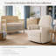 Commode 3 tiroirs Evolur Cove Commode de rangement moderne avec tiroirs spacieux