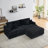 79.3''Modern Corduroy L-Shaped Sectional Sofa with Ottoman-1469896735-1508237304