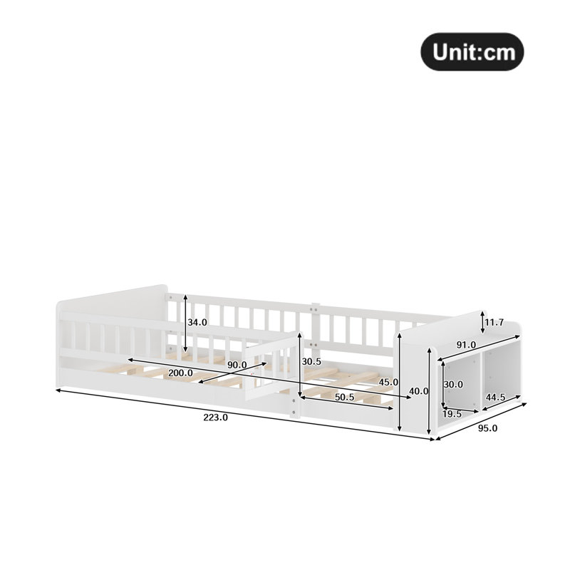 140 X 190cm Bed Frame, European Single (90 x 200 cm)