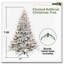 Arbre de Noël artificiel enneigé 6 pi-1026836981