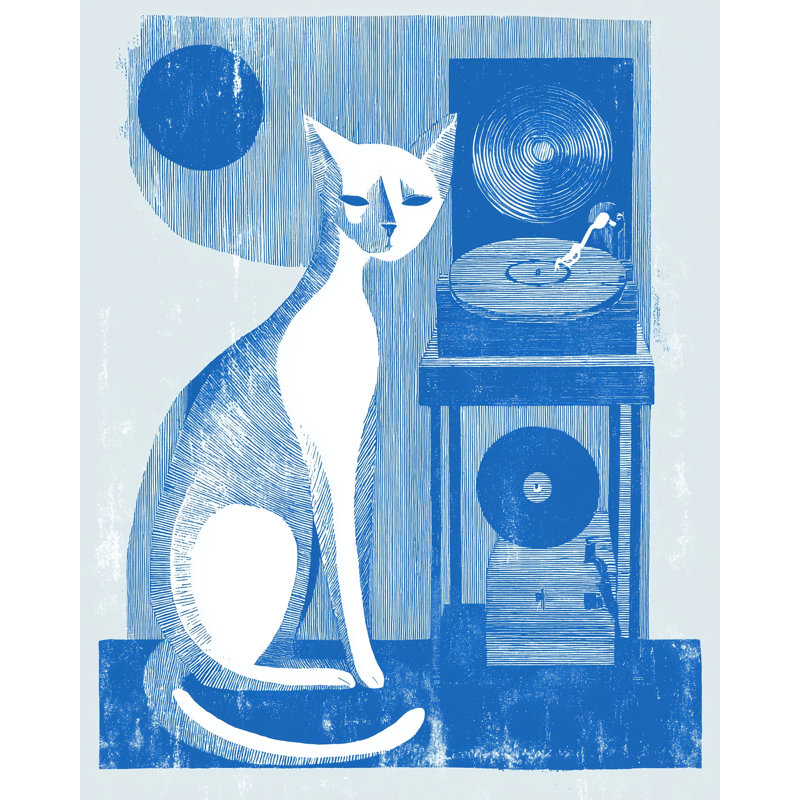 Art mural sur toile Blue Moon, L 12 po x H 16 po x P 1 po