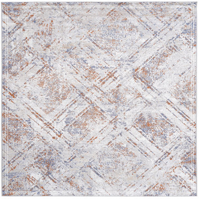 Beige /Geometric Non-Shedding Living Room Bedroom Dining Home Office Stylish And Stain Resistant Area Rug