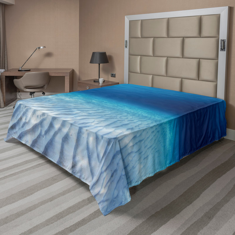 Drap-housse bleu marine Ambesonne